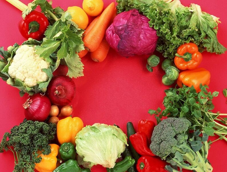 Vegetables -Service is useful for the prevention of cervical osteochondrosis
